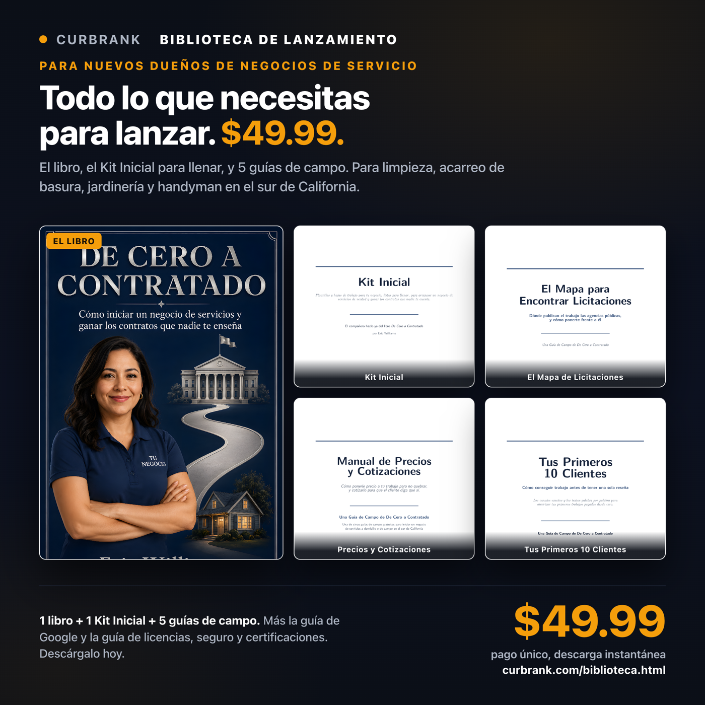 La Biblioteca Completa de Lanzamiento: el libro, el Kit Inicial y 5 guías de campo