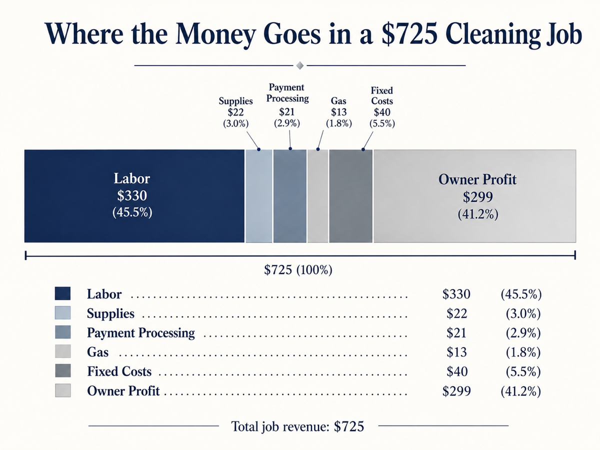 Where the money goes in a job