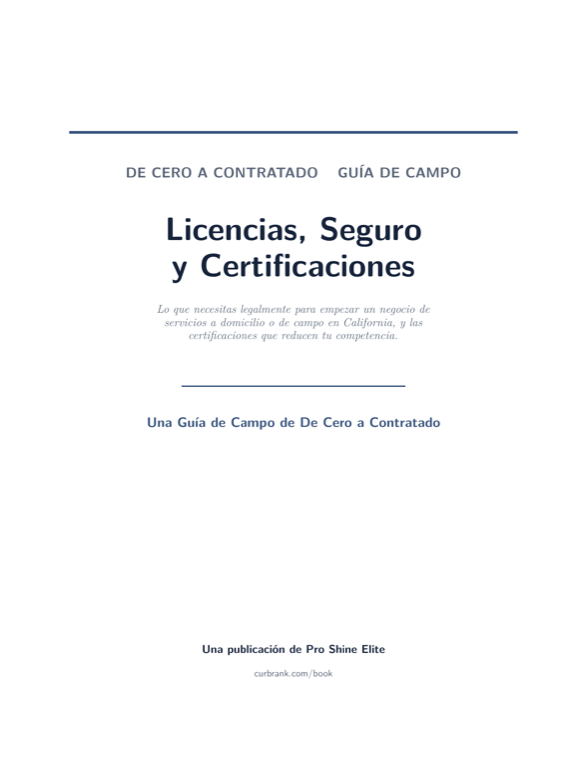 Licencias, Seguro y Certificaciones