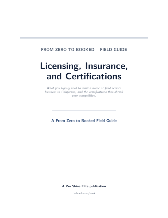 Licensing, Insurance and Certifications