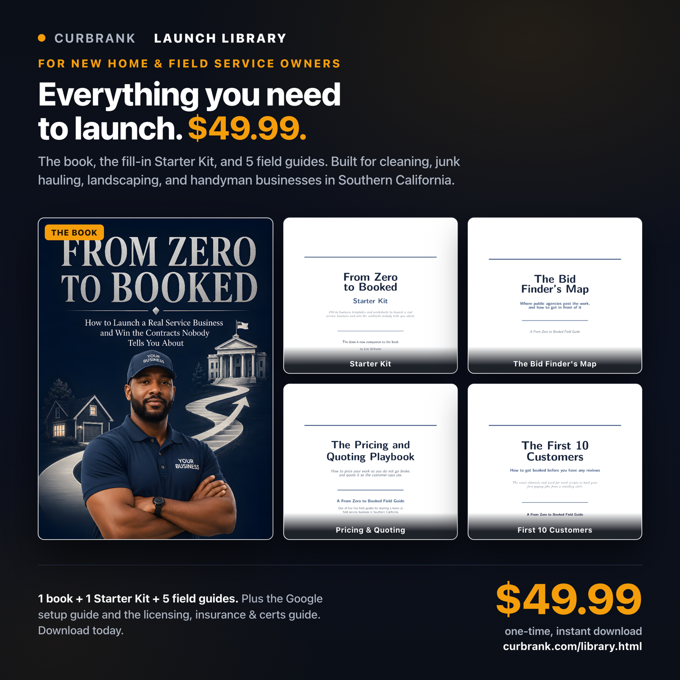 From Zero to Booked: the book, the Starter Kit, and 5 field guides